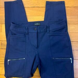 WHBM Skimmer size 4 ankle dress pants navy blue